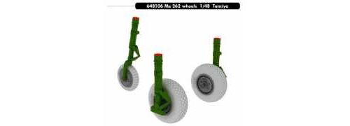 Messerschmitt Me 262A-1a wheels (designed to be used with Tamiya kits)