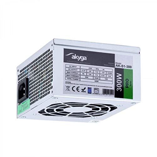 Akyga AK-S1-300 SFX Bloc d'alimentation pour PC 300 W PPFC P4 2 x SATA 2 x Molex 12 cm