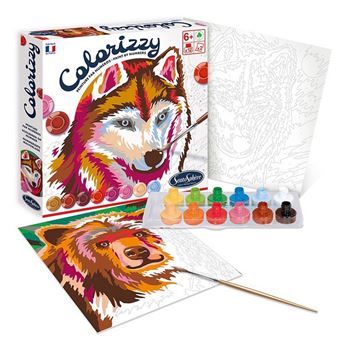 Peinture par numéros SentoSphère Colorizzy Animaux de la forêt