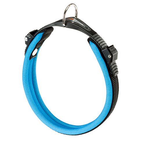 Meilleurs prix pour Ferplast Collier Ergonomique pour Chiens ERGOFLUO C15/33 avec Rembourrage et Fermeture à Micro-régulation Bleu