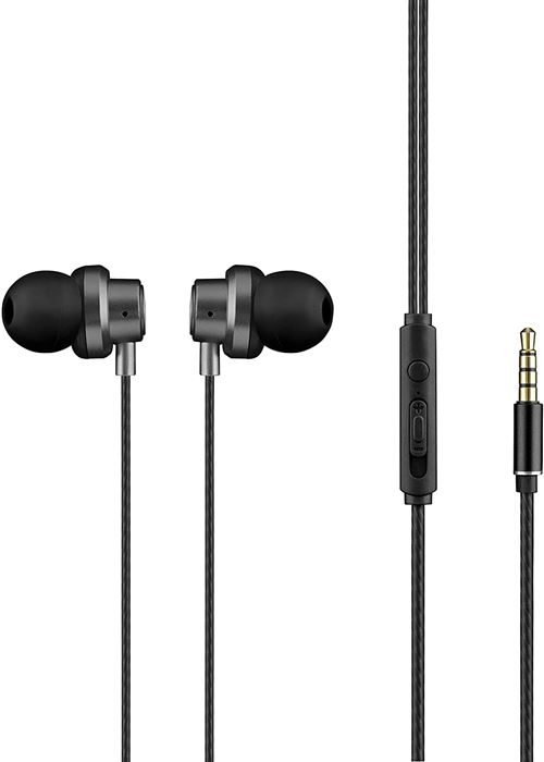 The G-Lab KORP HELIUM - In-ear hoofdtelefoons met micro - inwendig - met bekabeling - 3,5 mm-stekker - zwart