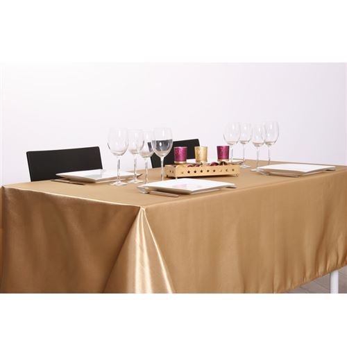 Nappe en satin - Or - 140 x 240 cm