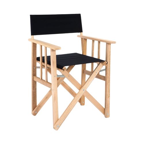 Lona - Fauteuil pliable réalisateur en eucalyptus noir