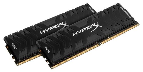 HyperX Predator 16GB 2400MHz DDR4 Kit 16Go DDR4 2400MHz module de mémoire - Modules de mémoire (16 Go, 2 x 8 Go, DDR4, 2400 MHz, 288-pin DIMM, Noir)