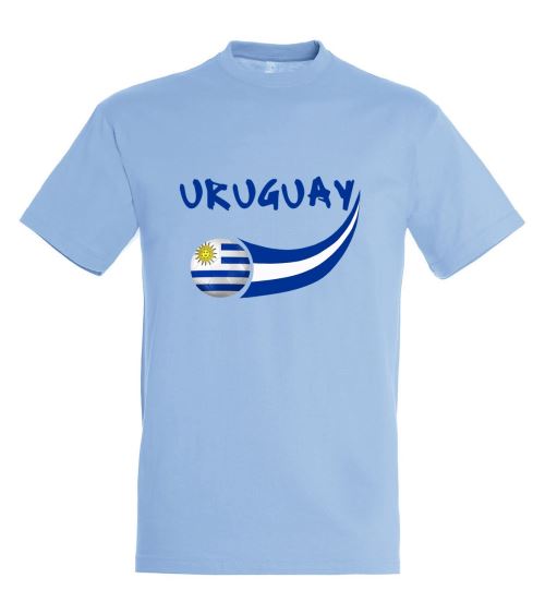 Supportershop Uruguay T-Shirt Adulte, Bleu Ciel, FR : S (Taille Fabricant : S)
