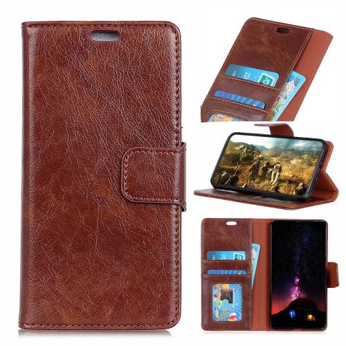 Etui en PU se scinder marron pour votre Xiaomi Redmi Note 7
