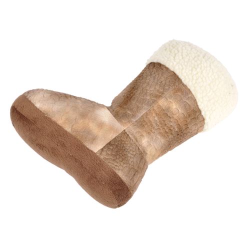 Comparer les prix de Paris Prix - Peluche Pour Chien botte 22cm Marron