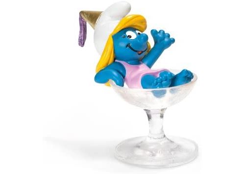 Schleich Smurf Smurfette Party Glass Figure 20753