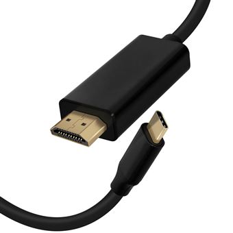 Câble usb-c vers hdmi adaptateur video universel 2m - noir HDMI