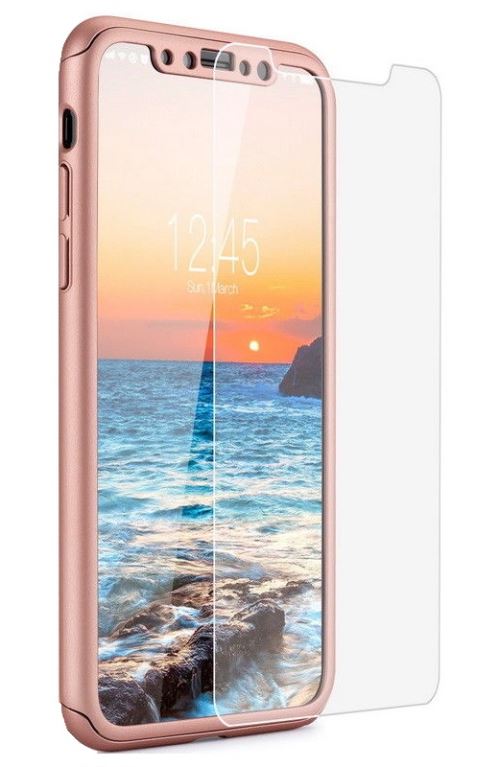 Coque pour Apple iPhone 11 - Coque Rose + Verre Trempé - Housse Etui 360 Protection Rigide Plastique Dur Film Vitre Ecran Ultra Résistant Phonillico®