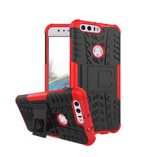 Coque Anti Choc Pour Honor 8 Modèle Spider - Rouge