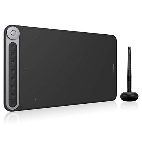 HUION Tablette graphique Dial Q620M Dial Controller Tilt Battery-free Stylus with 8192 Pen Pressure 10.5 '
