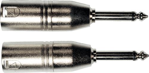 Adaptateurs J 6,35 MONO MALE/XLR MALE X 2 - AD25