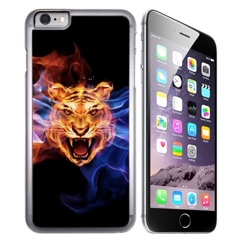 Coque pour iPhone 6 Plus et iPhone 6S Plus tigre flammes