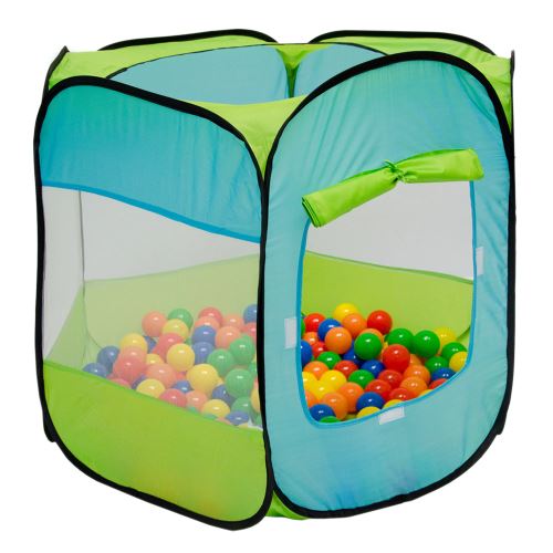 LittleTom Tente de jardin à boules 100x100x72cm jouet pour jeunes enfants Bleu