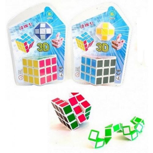 set 2 casse tete cube magique et qi ball stategie logique jeu