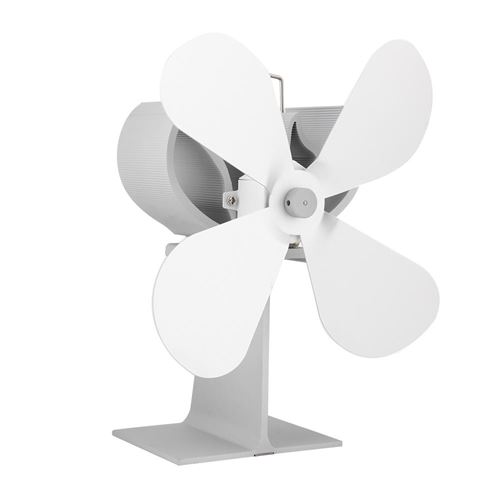 Ventilateur 4 lames blanc