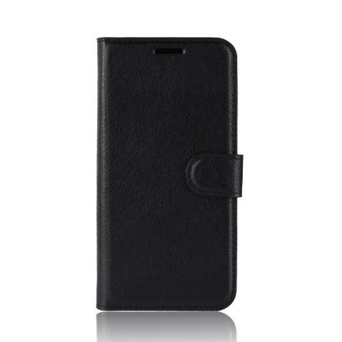 Etui coque en cuir Folio Portefeuille anti-choc pour Xiaomi Mi Play - Noir