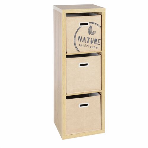 Atmosphera - Meuble Bivoak - 3 Tiroirs - MDF