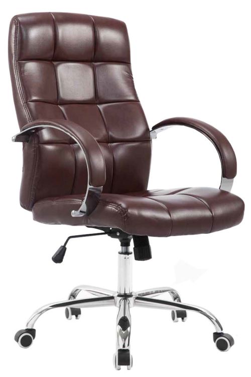 CLP Fauteuil de bureau Mikos en similicuir  Bordeaux