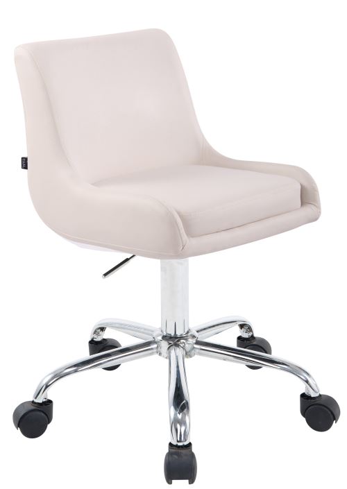 Tabouret de travail Club similicuir , Blanc