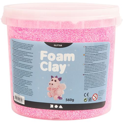 Foam Clay Foam Clay paillettes rose clair 560 grammes