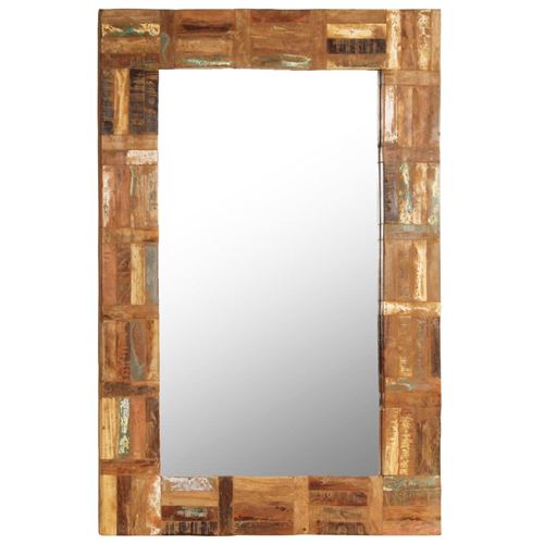 vidaXL Wandspiegel 60x90 cm massief gerecycled hout