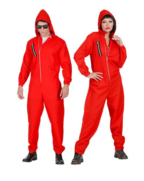 Combinaison rouge avec capuche de takers mixte - Taille S
