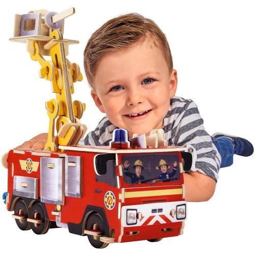 Camion Sam le Pompier Puzzle 3D en bois jouet enfant