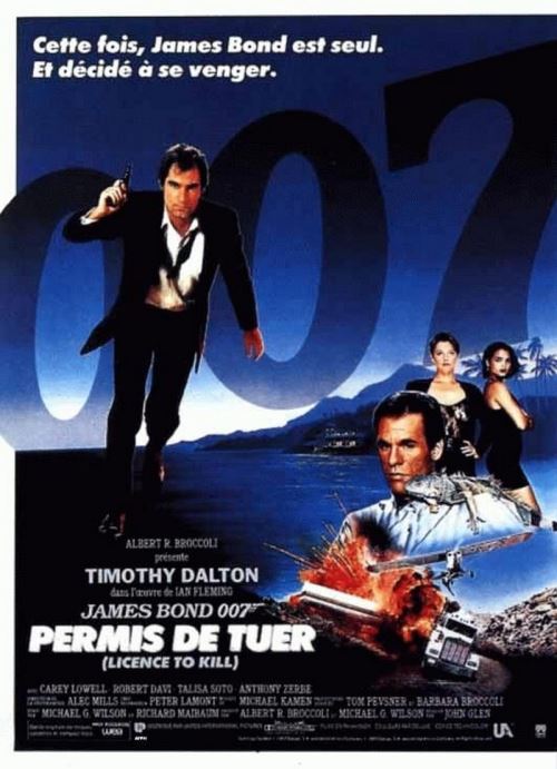 James Bond 007 Permis de Tuer - affiche Originale Cinéma pliée - 116x158 cm - AFFICHE / POSTER