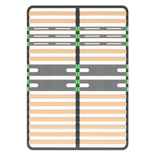 ALTOZONE - Sommier 2x16 Lattes 120x190cm - Altobuy