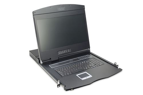 Digitus DS-72211 rack console 48.3 cm (19 ) 1366 x 768 pixels Black 1U