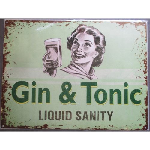 plaque gin tonic verte deco bar diner cuisine café restaurant coktail