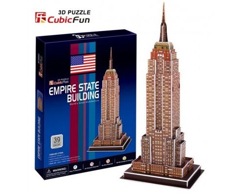 Puzzle 39 Pièces : Puzzle 3D - New York : Empire State Building, Cubic Fun