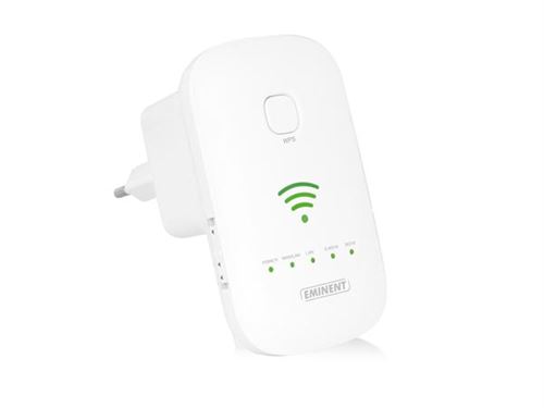 Eminent EM4597 Concurrent AC1200 Dual Band WiFi Repeater Extension de portée Wifi 100Mb LAN Wi-Fi Bande double