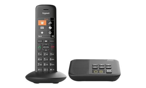 Gigaset C570A - Téléphone sans fil - système de répondeur avec ID d'appelant - DECTGAP - noir