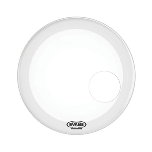 Evans EQ3 Resonant - Peau Grosse Caisse - sablée percée - 24 pouces