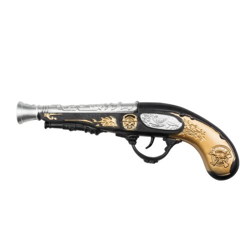 Générique Noir Accessoire De Déguisement - Pistolet À Silex Plastique Pirate 28Cm - Boland 00694
