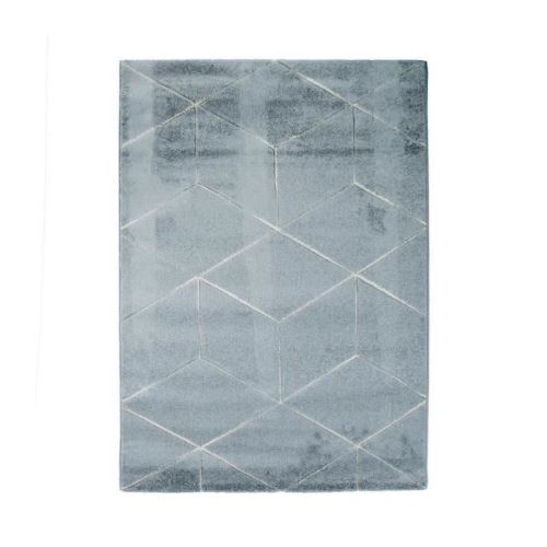 DIAMS Tapis de salon - 150 x 220 cm - Polypropylene - Bleu