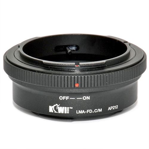 Adaptateur Bague Objectif Canon FD vers Boitier Canon EF-M Mirrorless