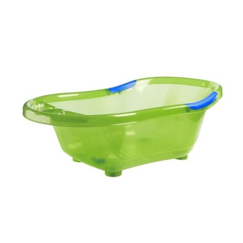 DBB REMOND Baignoire Verte Translucide Avec Bouchon De Vidange Et Poignées Antidérapantes