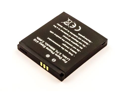 Batterie compatible Doro PhoneEasy 410, Li-ion, 3,7V, 800mAh, 3,0Wh
