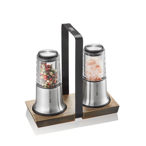 GEFU Set Moulin &agrave; sel et &agrave; poivre X-PLOSION  Acier inoxydable Argent