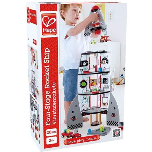 Hape Multicolore Playset Fusée Spatiale