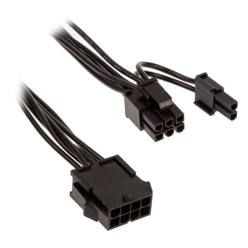kolink kolink adapter 4+4-pin cpu auf 6+2-pin-pcie, schwarz noir
