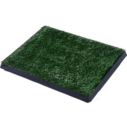 PawHut Litière gazon synthétique chiens toilettes portables à pelouse tiroir à déjection 63L x 51l x 6H cm - vue 1