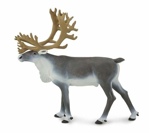 Safari animaux sauvages Renne junior 11,5 cm gris/blanc
