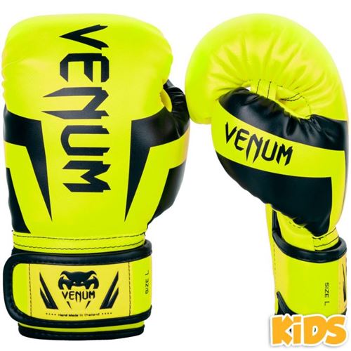 Gants de boxe enfant Venum Élite-S-Jaune-S--S-Jaune--------------Jaune-