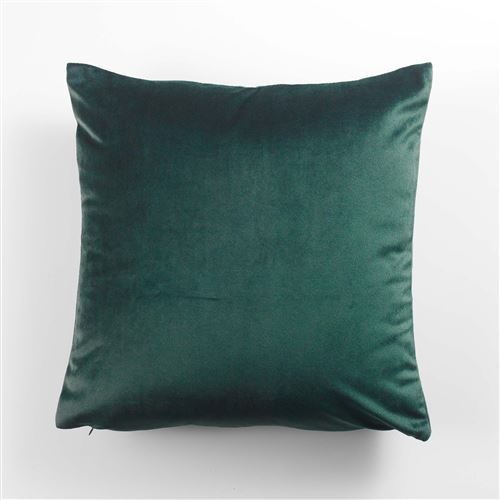 Housse de coussin 40 x 40 cm velours uni swart Vert