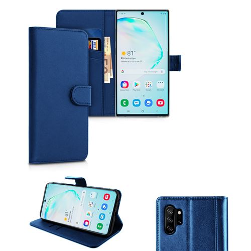Etui de protection Portefeuille pour Samsung Galaxy NOTE 10 PLUS -Bleu